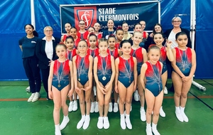 Gymnastes, entraîneurs et juges du Stade Clermontois