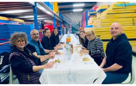 Les membres du bureau ont bien mérité une bonne pose repas